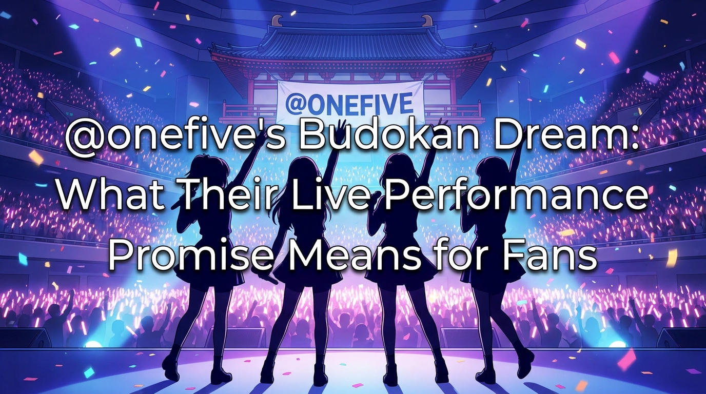@onefive's Budokan Dream: What Their Live Performance Promise Means for Fans