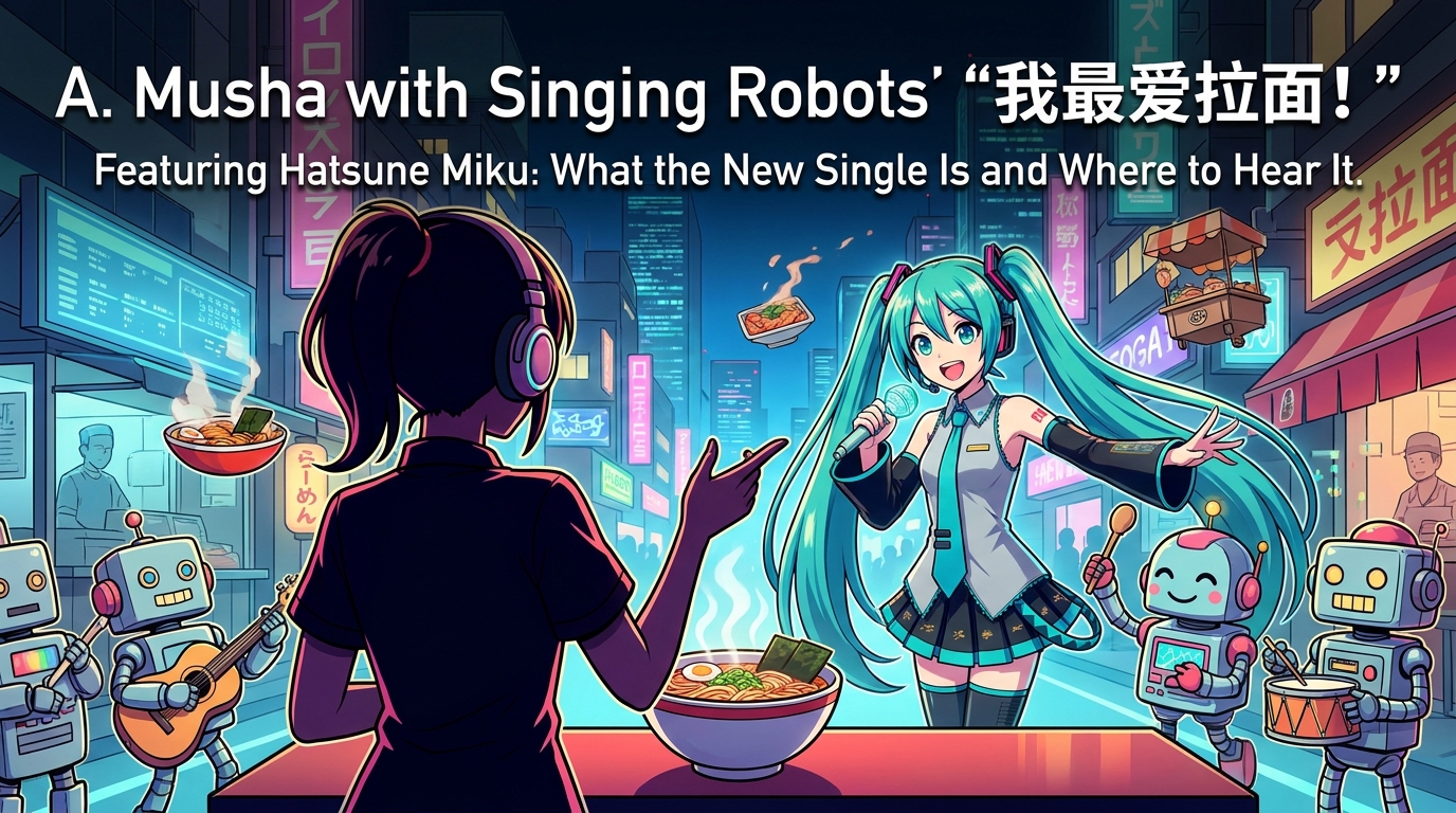 A. Musha with Singing Robots' "我最爱拉面！" Featuring Hatsune Miku: What the New Sing