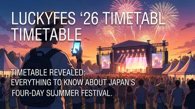 LuckyFes '26 Timetable Revealed: Everything to Know About Japan's Four-Day Summer Festival