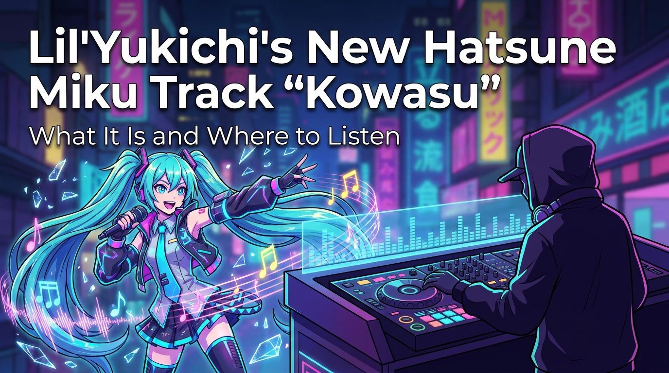 Lil'Yukichi's New Hatsune Miku Track "Kowasu": What It Is and Where to Listen