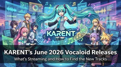 KARENT's June 2026 Vocaloid Releases: What's Streaming and How to Find the New Tracks