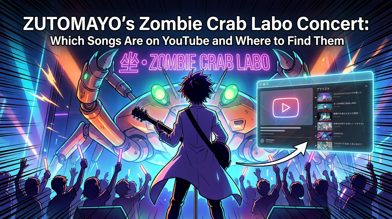 ZUTOMAYO's Zombie Crab Labo Concert: Which Songs Are on YouTube and Where to Fin