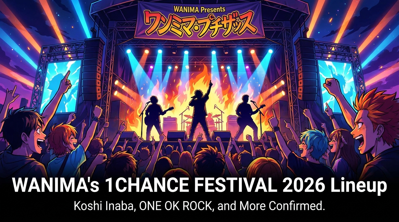 WANIMA's 1CHANCE FESTIVAL 2026 Lineup: Koshi Inaba, ONE OK ROCK, and More Confir