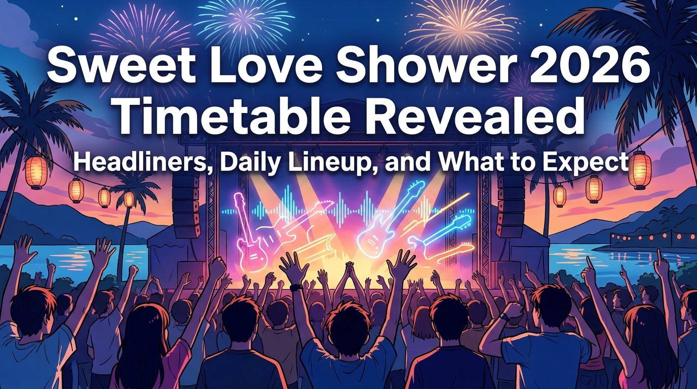 Sweet Love Shower 2026 Timetable Revealed: Headliners, Daily Lineup, and What to