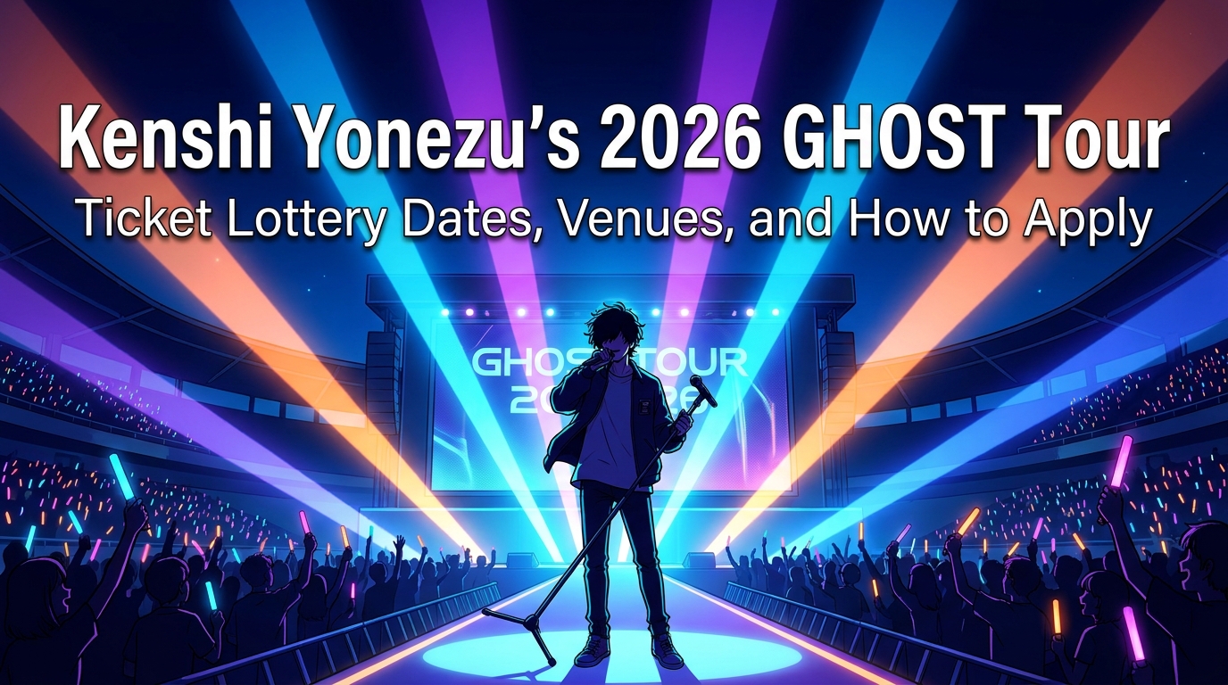 Kenshi Yonezu's 2026 GHOST Tour: Ticket Lottery Dates, Venues, and How to Apply