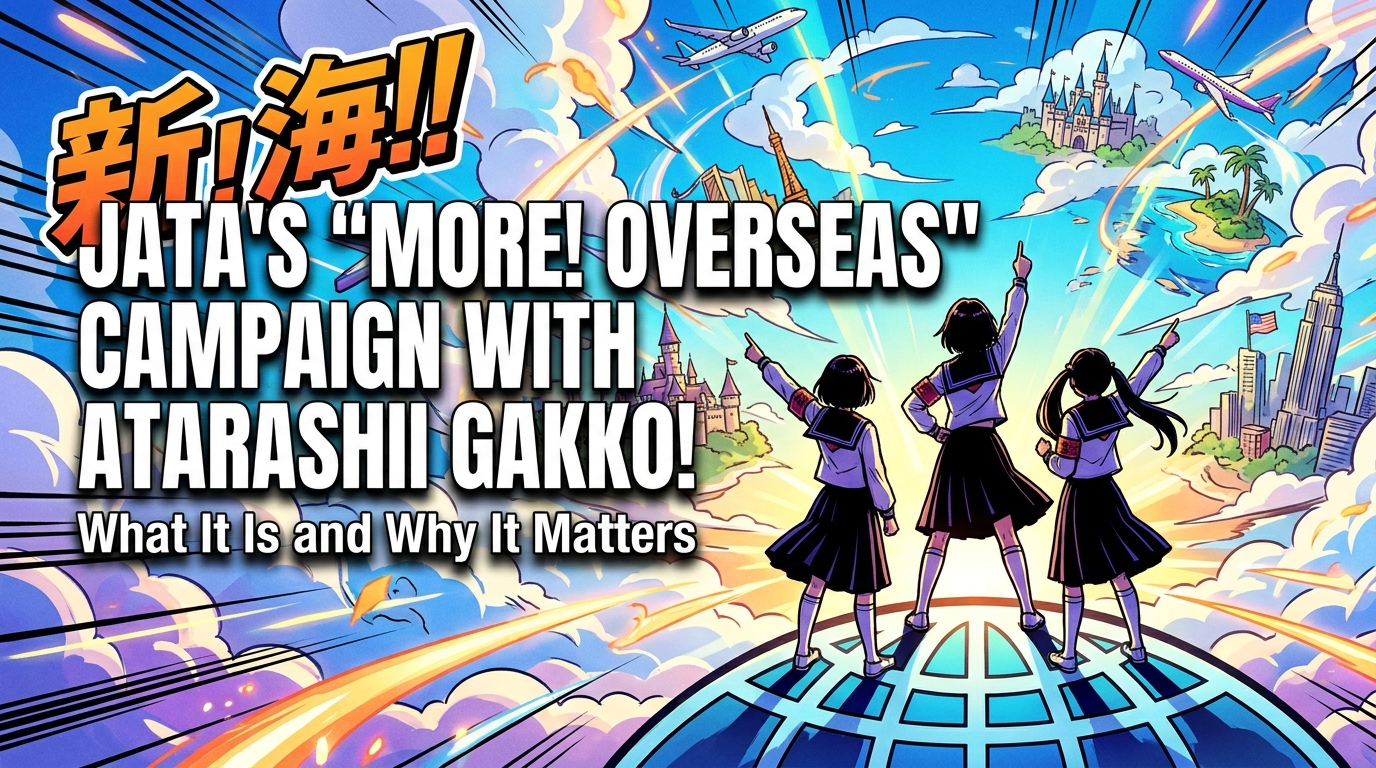 JATA's "More! Overseas" Campaign with Atarashii Gakko!: What It Is and Why It Ma