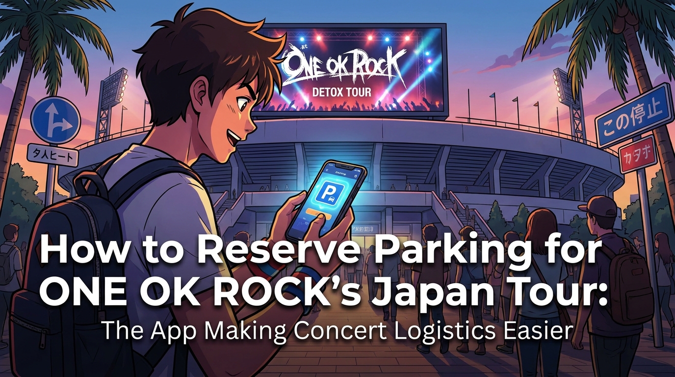 How to Reserve Parking for ONE OK ROCK's Japan Tour: The App Making Concert Logi