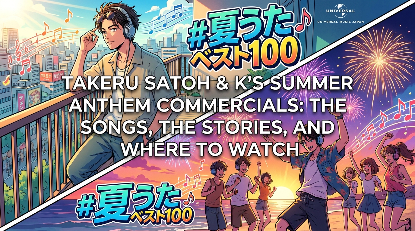 Takeru Satoh and K's Summer Anthem Commercials: The Songs, the Stories, and Wher