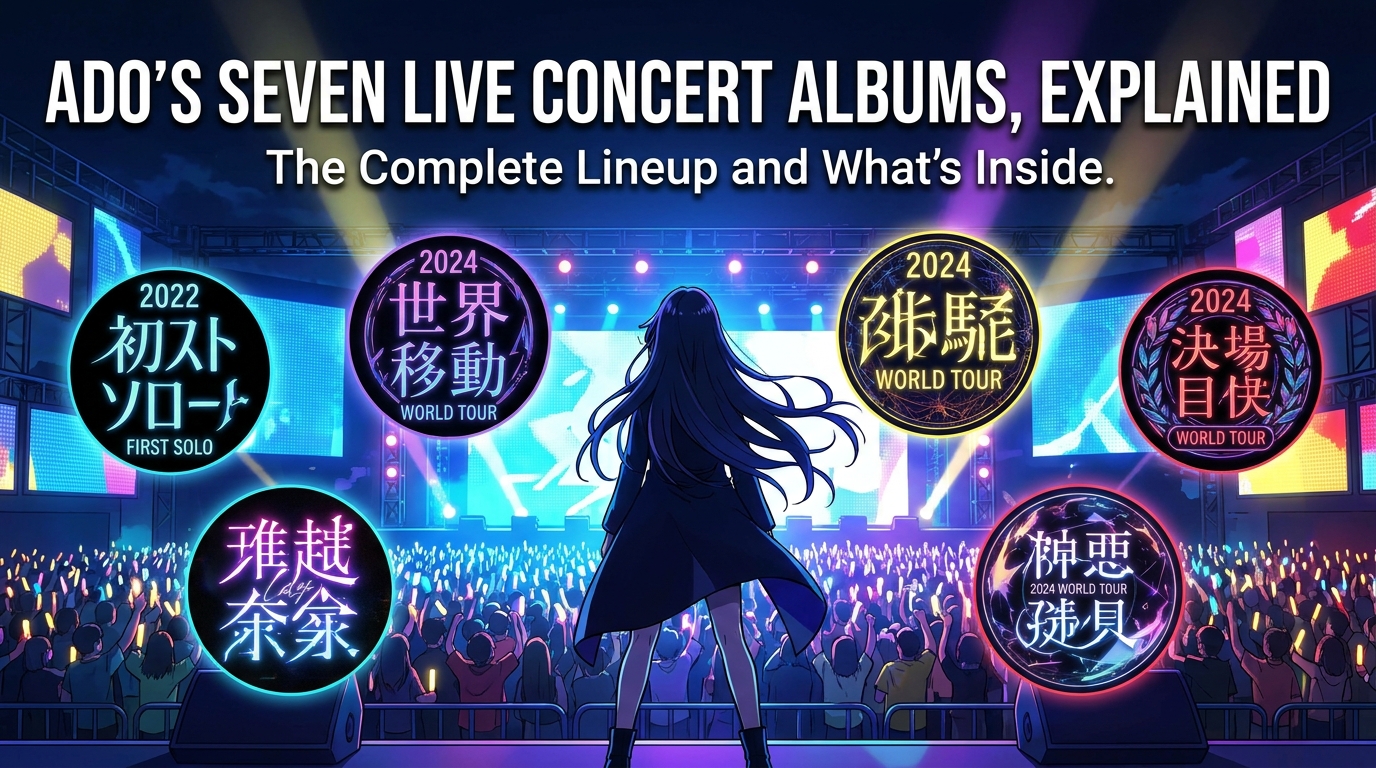 Ado's Seven Live Concert Albums, Explained: The Complete Lineup and What's Insid