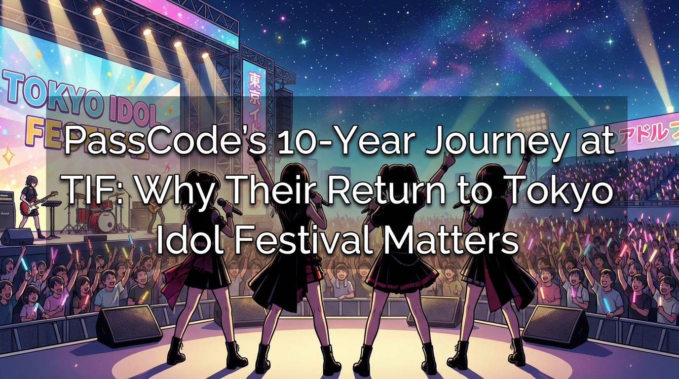 PassCode's 10-Year Journey at TIF: Why Their Return to Tokyo Idol Festival Matte