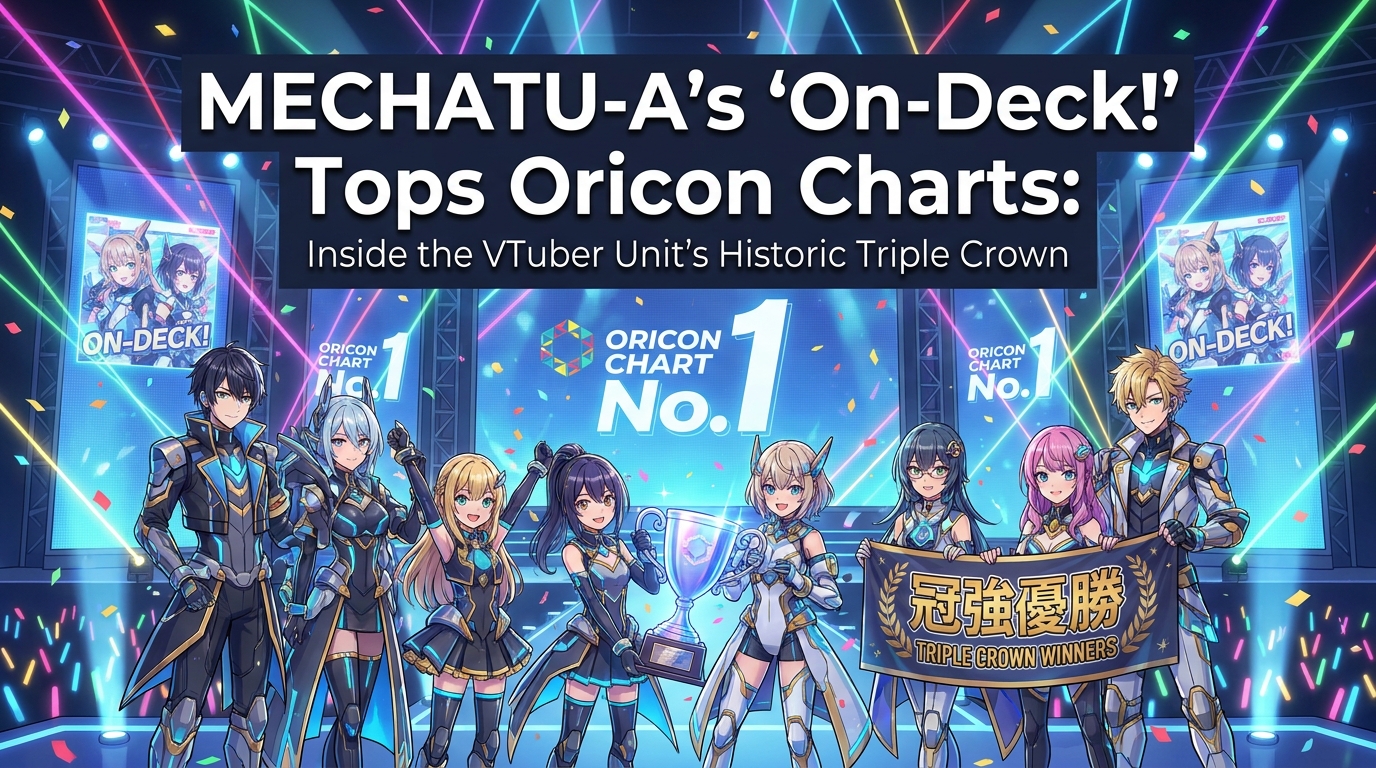 MECHATU-A's "On-Deck!" Tops Oricon Charts: Inside the VTuber Unit's Historic Tri