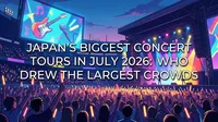 Japan's Biggest Concert Tours in July 2026: Who Drew the Largest Crowds