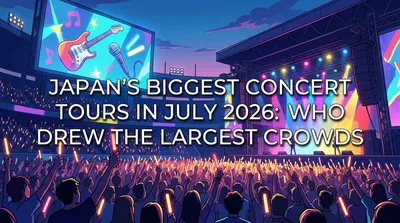 Japan's Biggest Concert Tours in July 2026: Who Drew the Largest Crowds