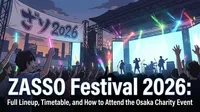 ZASSO Festival 2026: Full Lineup, Timetable, and How to Attend the Osaka Charity Event