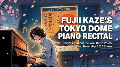Fujii Kaze's Tokyo Dome Piano Recital: Everything About the Viral Retro Poster and November 2026 Shows