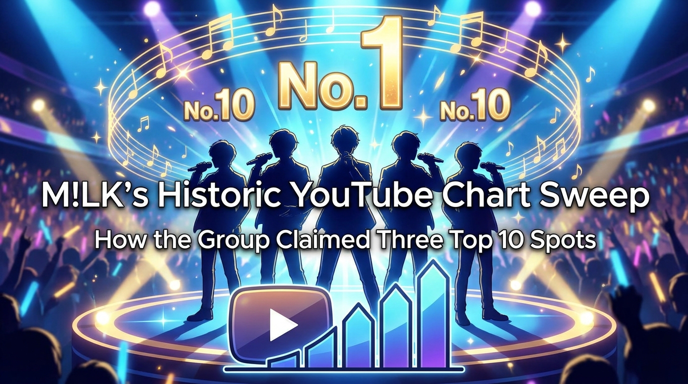 M!LK's Historic YouTube Chart Sweep: How the Group Claimed Three Top 10 Spots