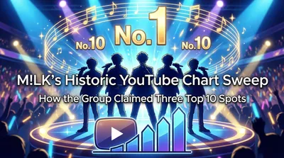M!LK's Historic YouTube Chart Sweep: How the Group Claimed Three Top 10 Spots