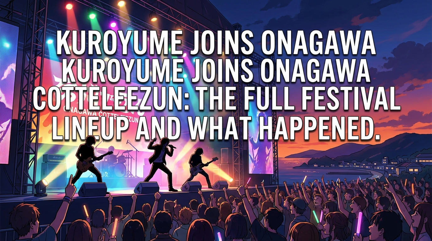 Kuroyume Joins ONAGAWA COTTELEEZUN: The Full Festival Lineup and What Happened