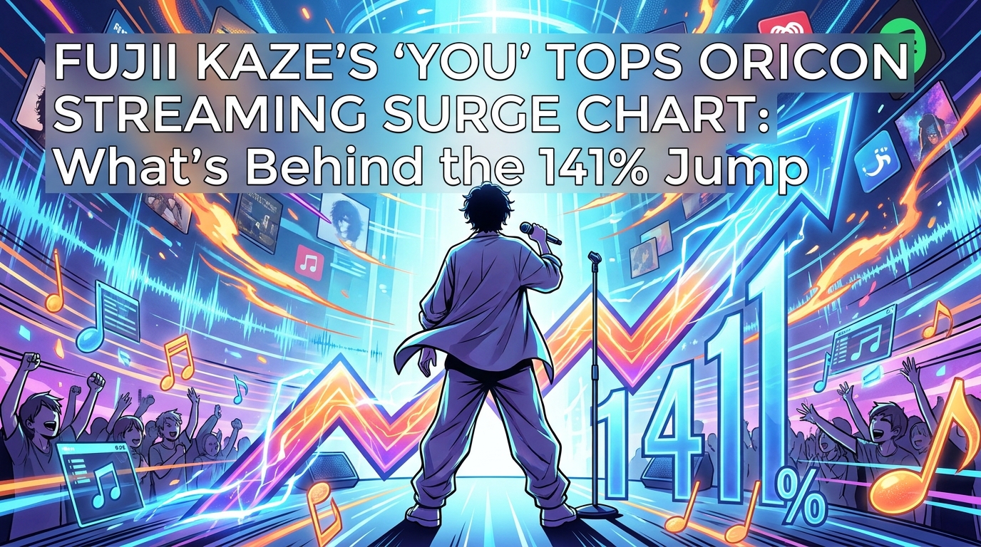 Fujii Kaze's "You" Tops Oricon Streaming Surge Chart: What's Behind the 141% Jum
