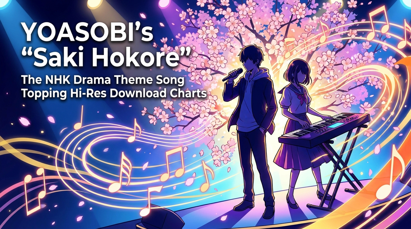 YOASOBI's "Saki Hokore": The NHK Drama Theme Song Topping Hi-Res Download Charts