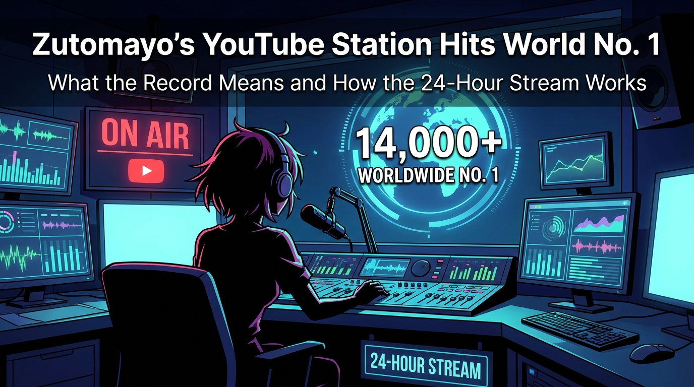 Zutomayo's YouTube Station Hits World No. 1: What the Record Means and How the 2